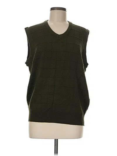 Pre-owned Assorted Brands Sweater Vest In Green