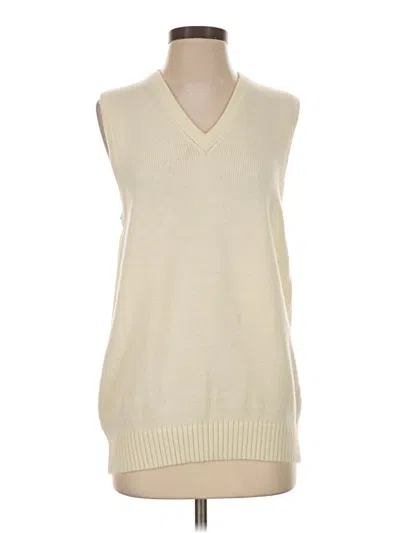 Pre-owned Assorted Brands Sweater Vest In Ivory