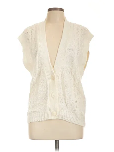Pre-owned Assorted Brands Sweater Vest In Ivory