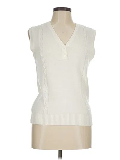 Pre-owned Assorted Brands Sweater Vest In Ivory