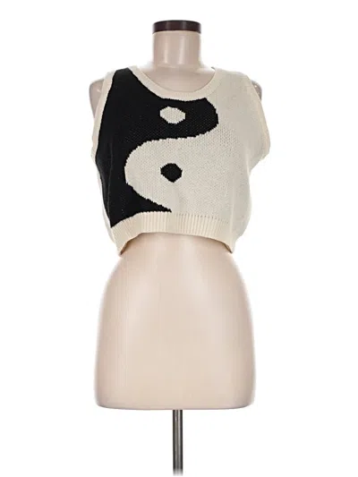 Pre-owned Assorted Brands Sweater Vest In Ivory