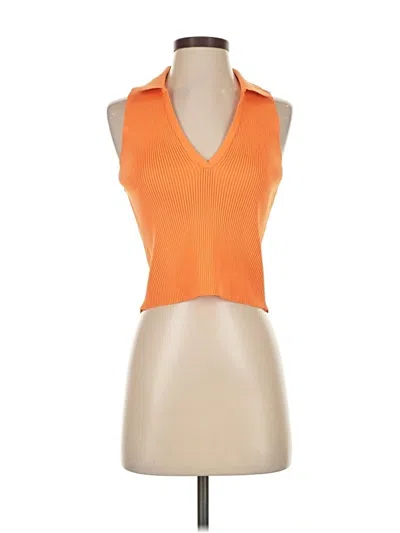 Pre-owned Assorted Brands Sweater Vest In Orange