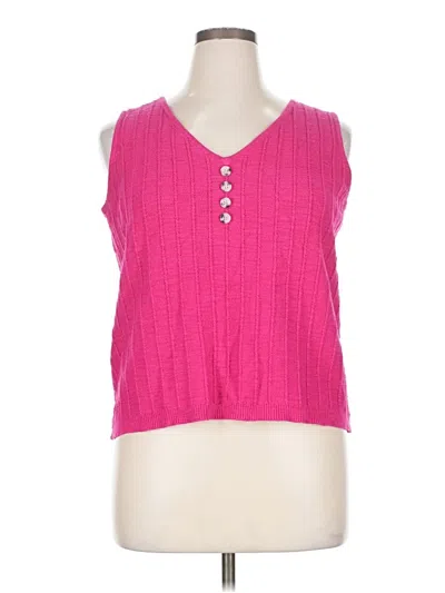 Pre-owned Assorted Brands Sweater Vest In Pink