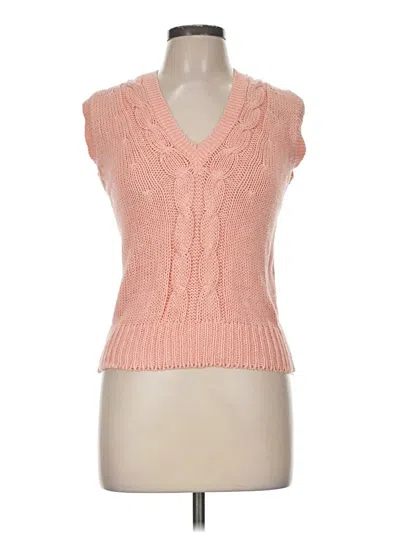 Pre-owned Assorted Brands Sweater Vest In Pink