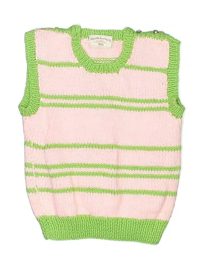 Pre-owned Assorted Brands Kids' Sweater Vest In Pink