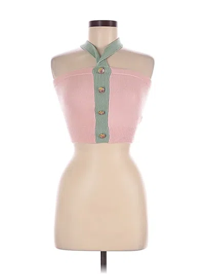 Pre-owned Assorted Brands Sweater Vest In Pink