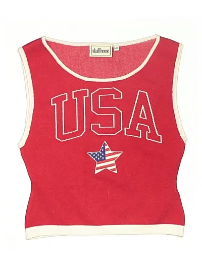 Pre-owned Assorted Brands Kids' Sweater Vest In Red
