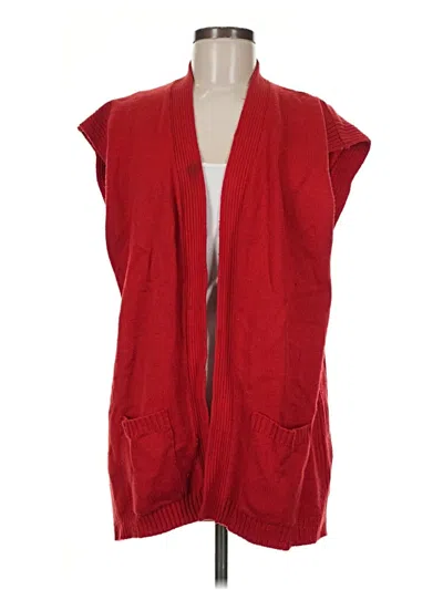 Pre-owned Assorted Brands Sweater Vest In Red
