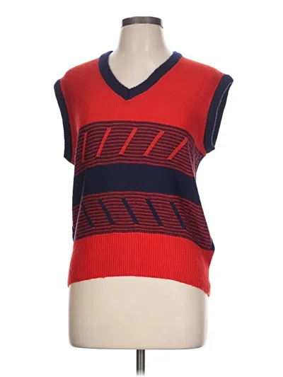 Pre-owned Assorted Brands Sweater Vest In Red