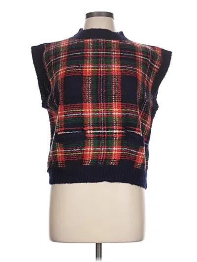 Pre-owned Assorted Brands Sweater Vest In Red
