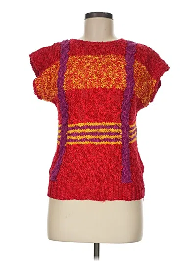 Pre-owned Assorted Brands Sweater Vest In Red