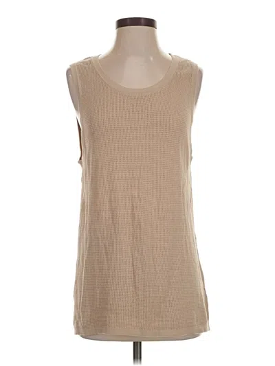 Pre-owned Assorted Brands Sweater Vest In Tan