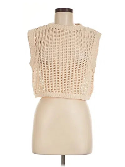 Pre-owned Assorted Brands Sweater Vest In Tan