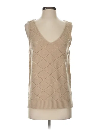 Pre-owned Assorted Brands Sweater Vest In Tan