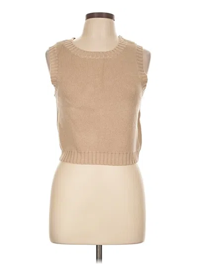 Pre-owned Assorted Brands Sweater Vest In Tan