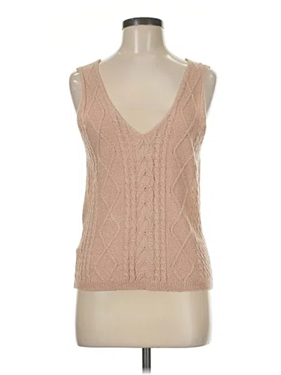Pre-owned Assorted Brands Sweater Vest In Tan
