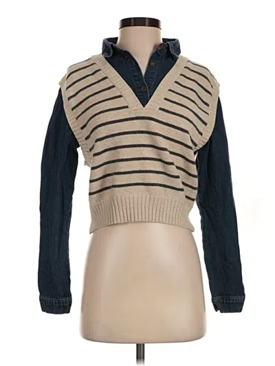 Pre-owned Assorted Brands Sweater Vest In Tan