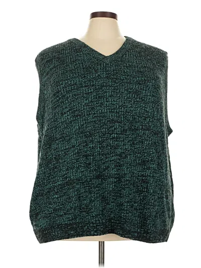 Pre-owned Assorted Brands Sweater Vest In Teal