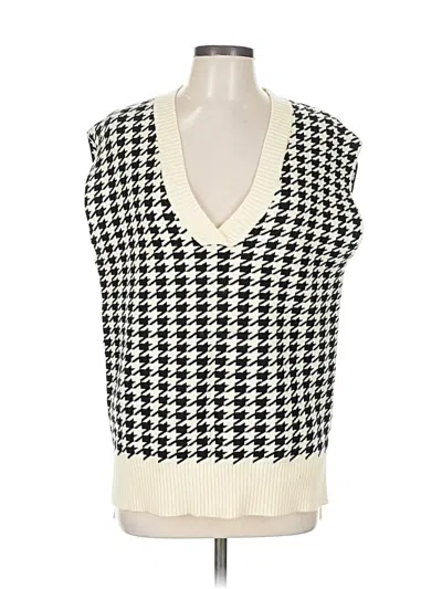 Pre-owned Assorted Brands Sweater Vest In White