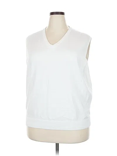 Pre-owned Assorted Brands Sweater Vest In White