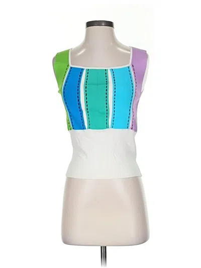 Pre-owned Assorted Brands Sweater Vest In White