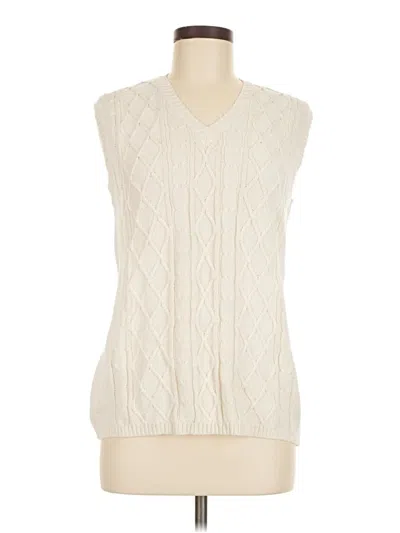 Pre-owned Assorted Brands Sweater Vest In White