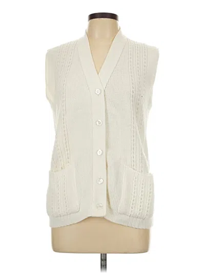 Pre-owned Assorted Brands Sweater Vest In White
