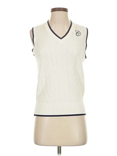 Pre-owned Assorted Brands Sweater Vest In White