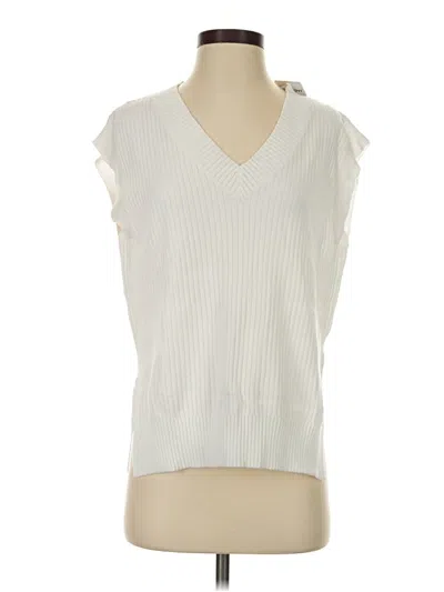 Pre-owned Assorted Brands Sweater Vest In White
