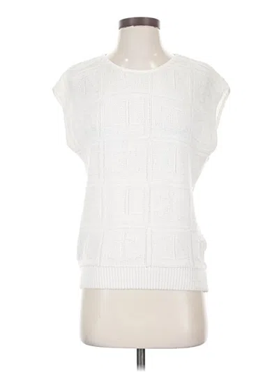 Pre-owned Assorted Brands Sweater Vest In White