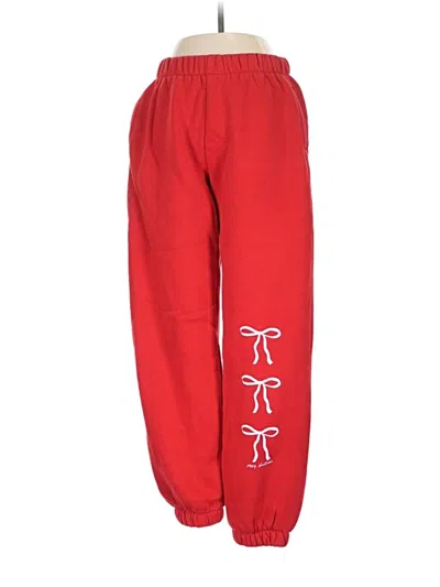 Pre-owned Assorted Brands Sweatpants In Red