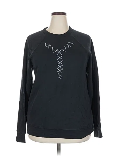 Pre-owned Assorted Brands Sweatshirt In Black