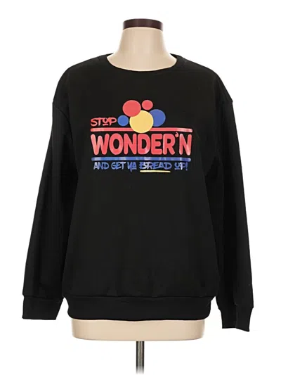 Pre-owned Assorted Brands Sweatshirt In Black