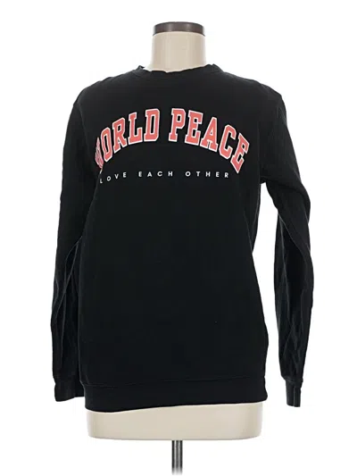 Pre-owned Assorted Brands Sweatshirt In Black