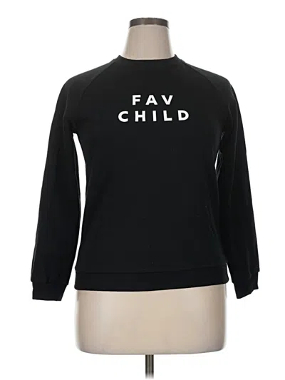Pre-owned Assorted Brands Sweatshirt In Black
