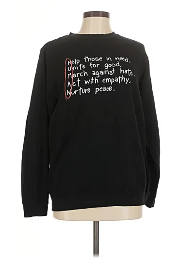 Pre-owned Assorted Brands Sweatshirt In Black
