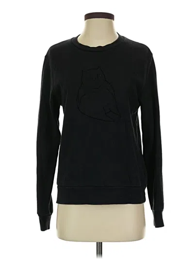 Pre-owned Assorted Brands Sweatshirt In Black