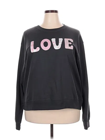 Pre-owned Assorted Brands Sweatshirt In Black