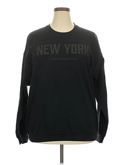 Pre-owned Assorted Brands Sweatshirt In Black