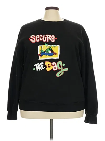 Pre-owned Assorted Brands Sweatshirt In Black