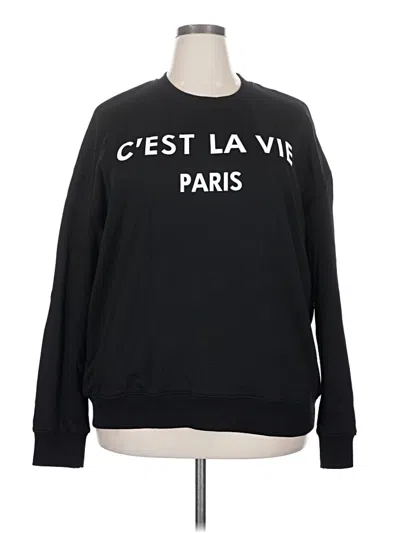 Pre-owned Assorted Brands Sweatshirt In Black