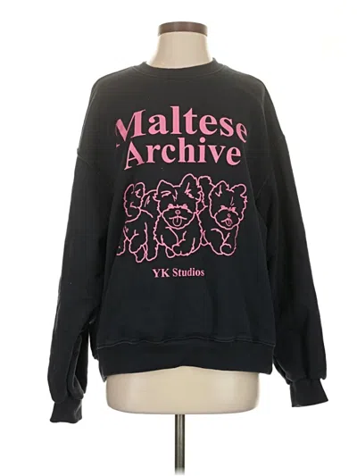 Pre-owned Assorted Brands Sweatshirt In Black