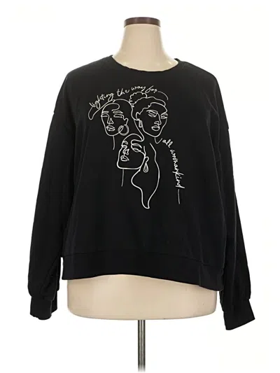 Pre-owned Assorted Brands Sweatshirt In Black