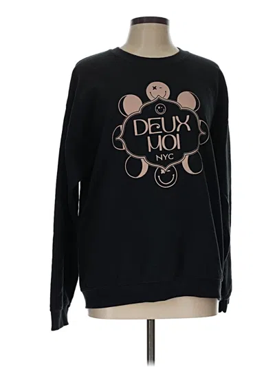 Pre-owned Assorted Brands Sweatshirt In Black
