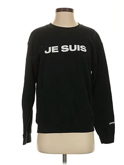 Pre-owned Assorted Brands Sweatshirt In Black