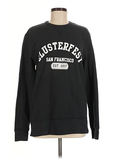 Pre-owned Assorted Brands Sweatshirt In Black