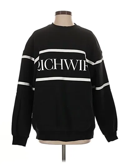 Pre-owned Assorted Brands Sweatshirt In Black
