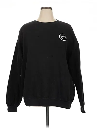Pre-owned Assorted Brands Sweatshirt In Black