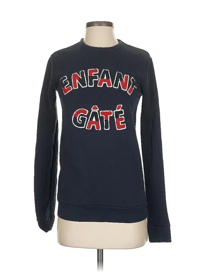 Pre-owned Assorted Brands Sweatshirt In Blue