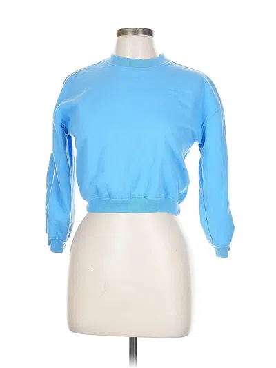 Pre-owned Assorted Brands Sweatshirt In Blue